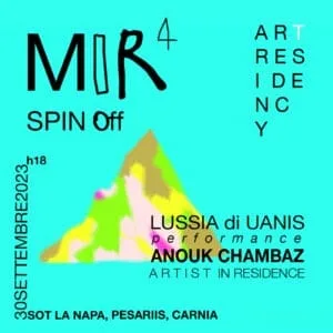 Quarto programma di residenza artistica MigrArt In Residence a Lignano Sabbiadoro e a Pesariis,  dall’1 al 7 ottobre 2023