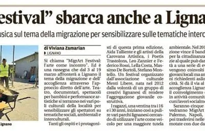 MigrArt Festival sul Messaggero Veneto