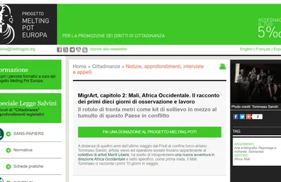 #MigrArt2 su Melting Pot Europa
